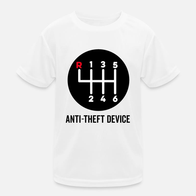Manuel de la boîte de vitesses du dispositif antivol T-shirt sport Enfant