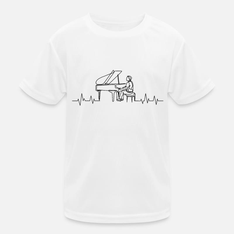 Battement de cœur du piano T-shirt sport Enfant