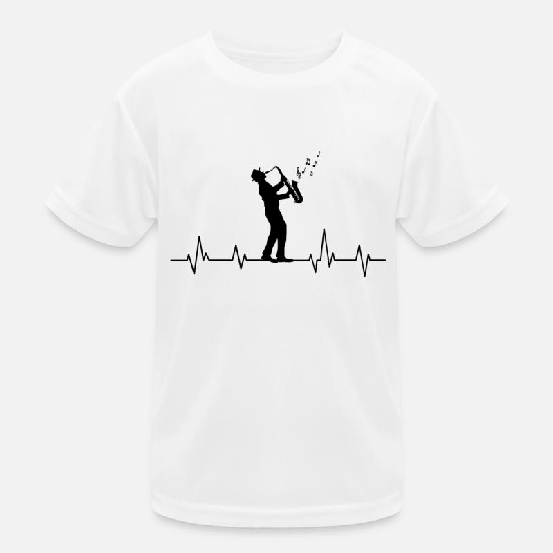 Saxophon Kinder Funktions-T-Shirt