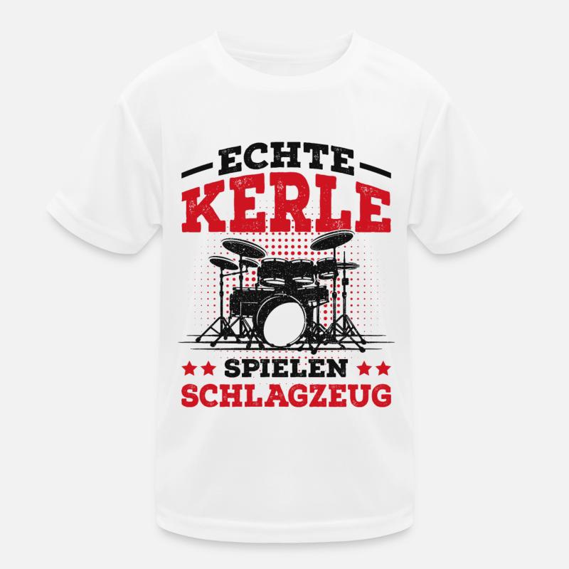 drummer Kids Functional T-Shirt