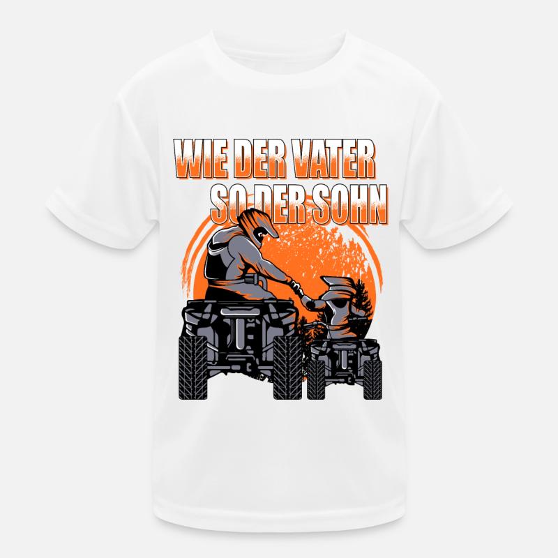 Quad - Kinder Funktions-T-Shirt - Weiß