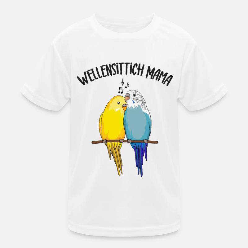 Wellensittich Kinder Funktions-T-Shirt