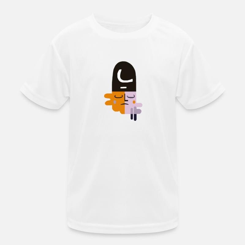 Visage triste abstrait T-shirt sport Enfant