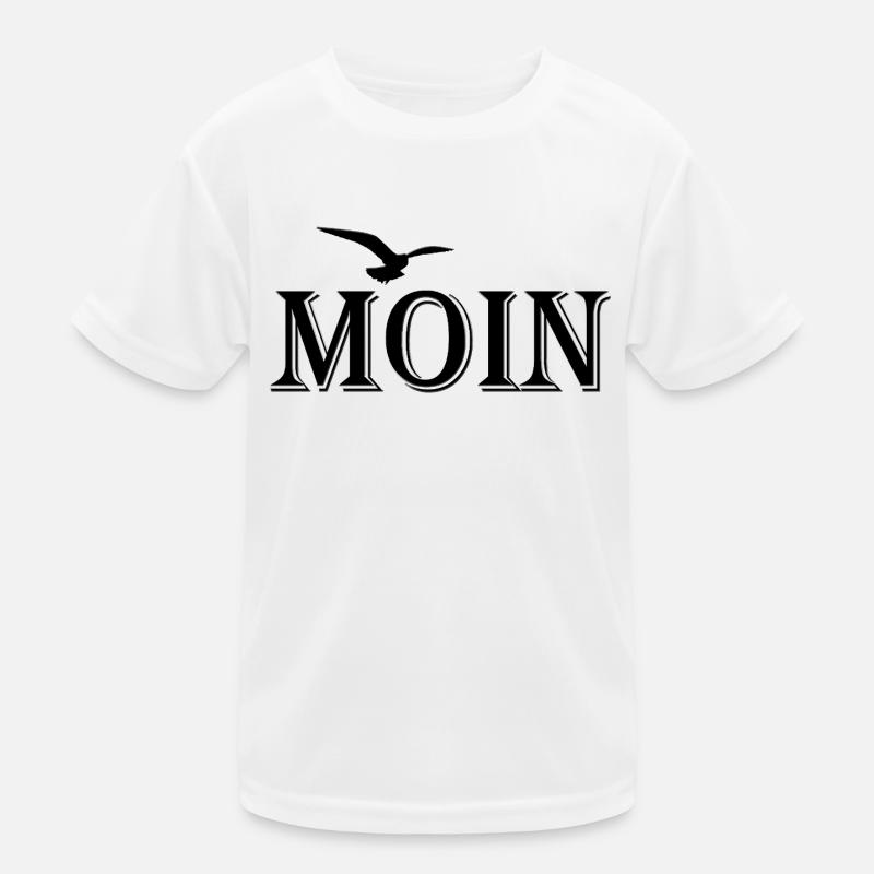 Moin Motiv mit Möwe - Nordsee Kinder Funktions-T-Shirt