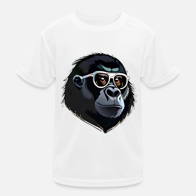 Gorilla head Kids Functional T-Shirt