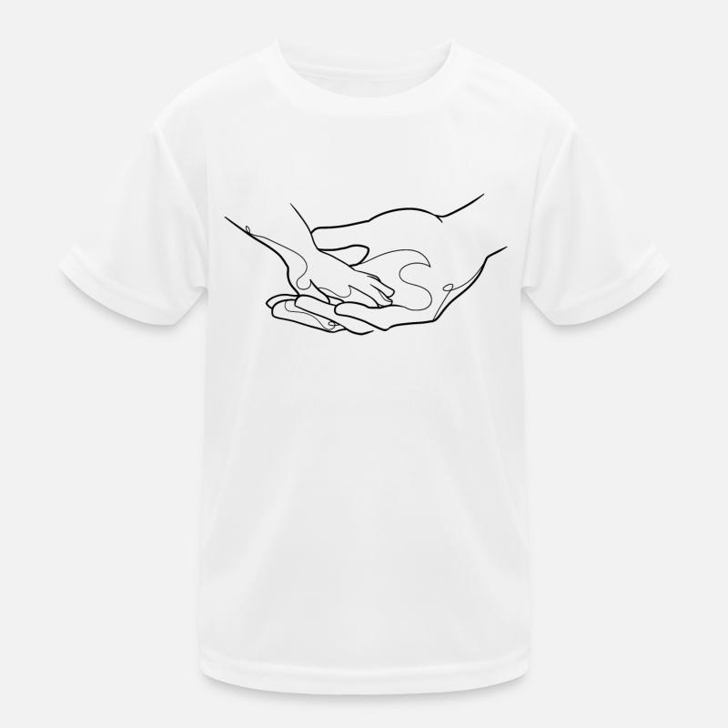 Main dans la main de la confiance dessin T-shirt sport Enfant