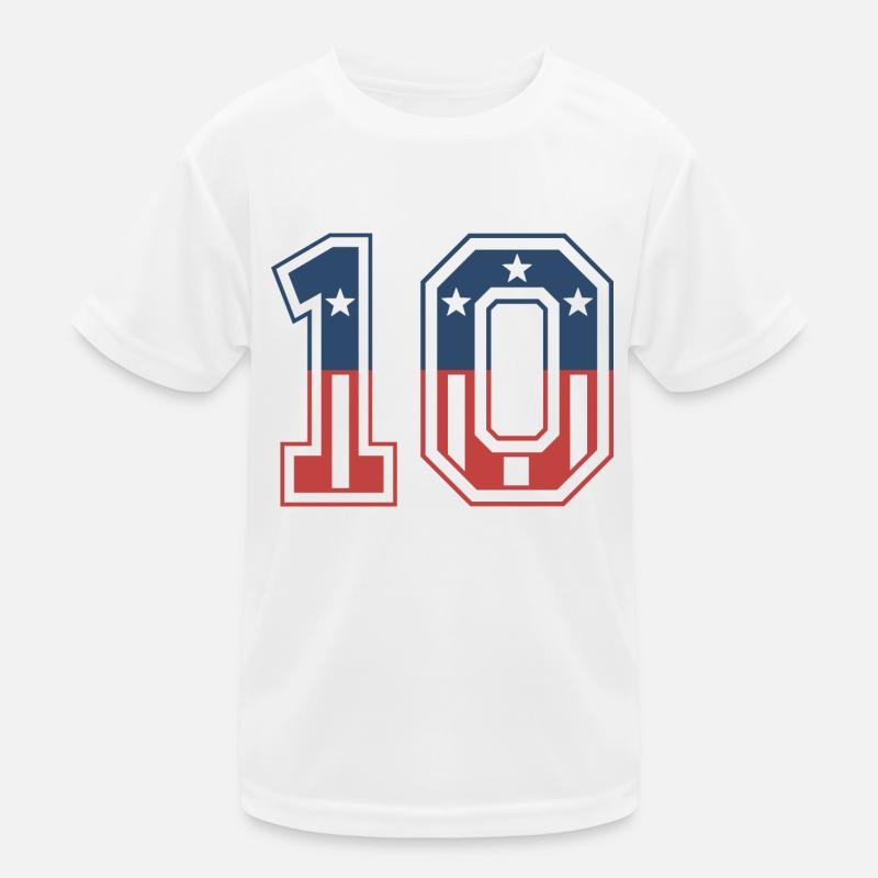 Numéro 10 États-Unis T-shirt sport Enfant