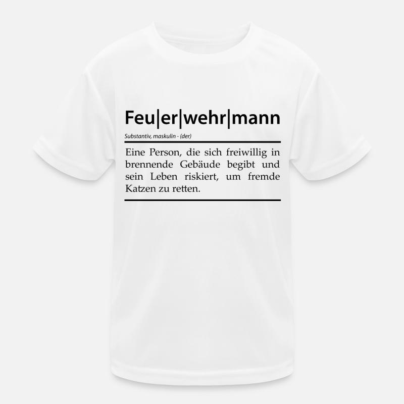 Definition Feuerwehrmann Kinder Funktions-T-Shirt
