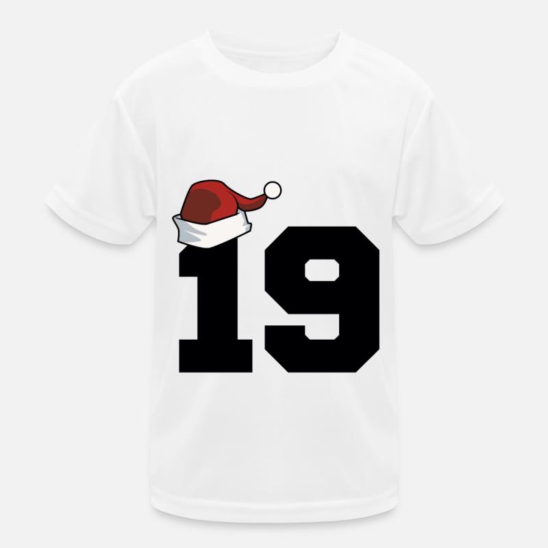 19 Numéro Noël T-shirt sport Enfant