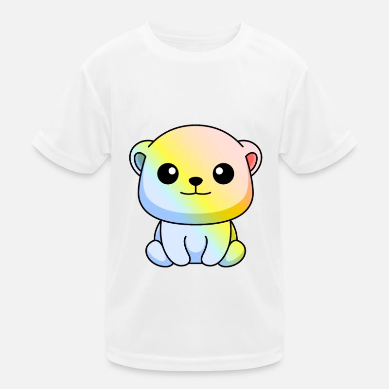 Ours polaire Comic Animal T-shirt sport Enfant