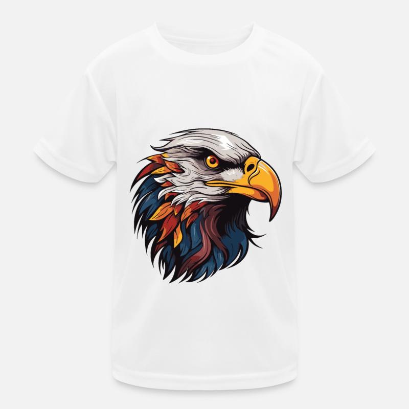 Adler Portrait Kinder Funktions-T-Shirt