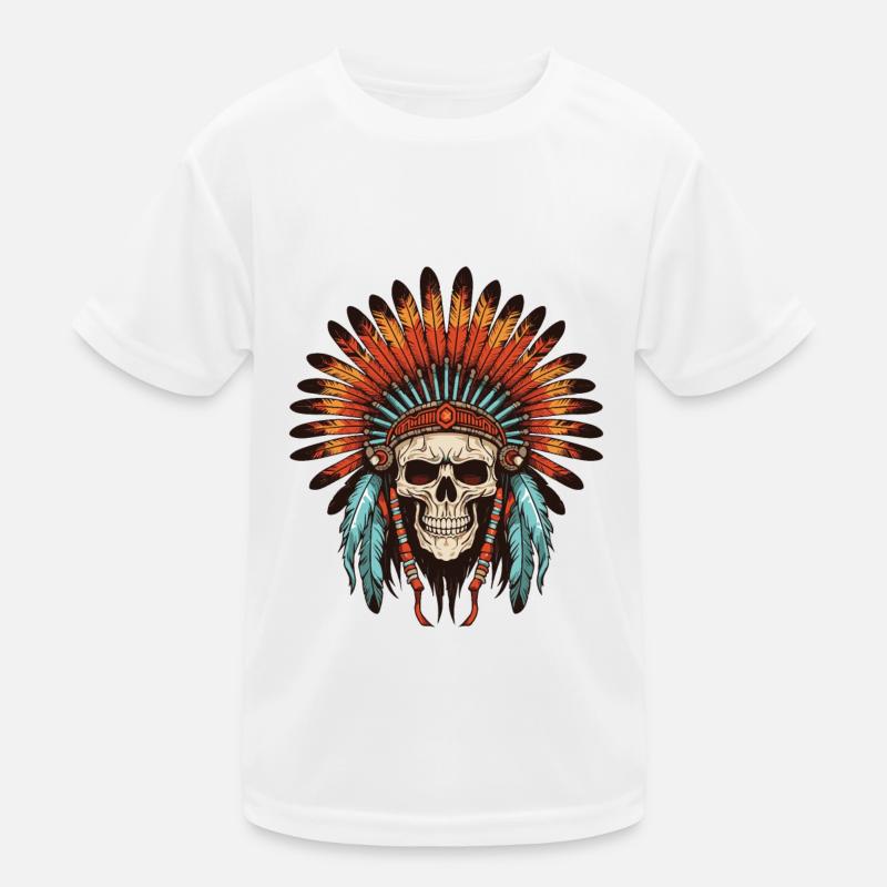 Crâne de chef indien Apache T-shirt sport Enfant