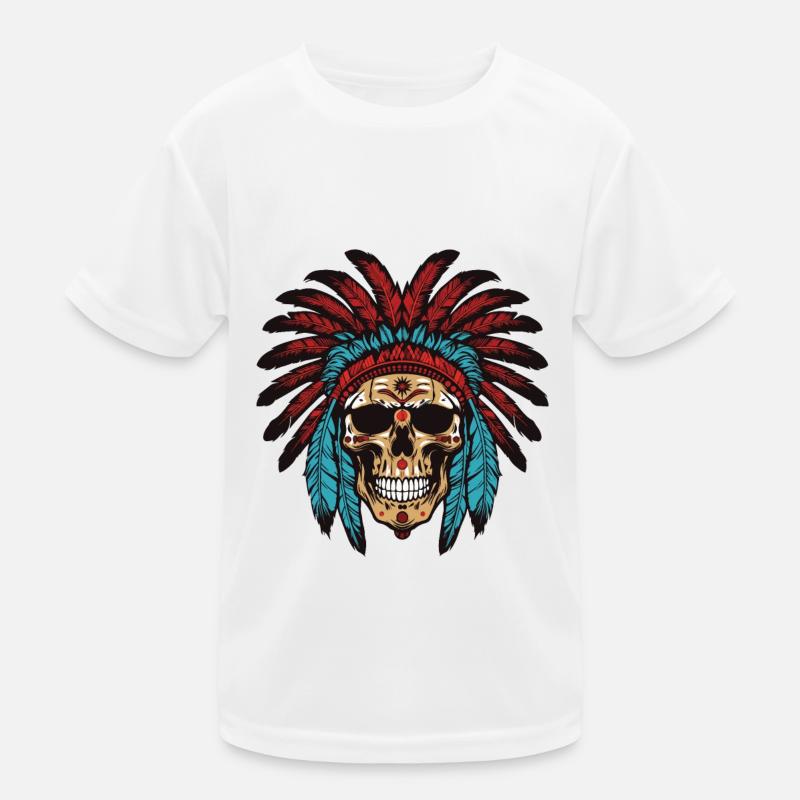 Chef indien Apache Skull T-shirt sport Enfant