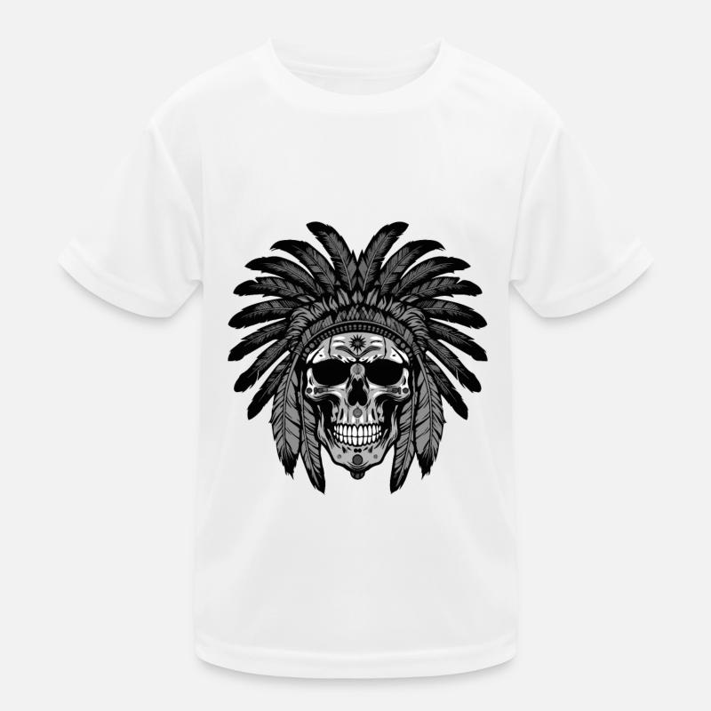 Chef indien Apache Skull T-shirt sport Enfant