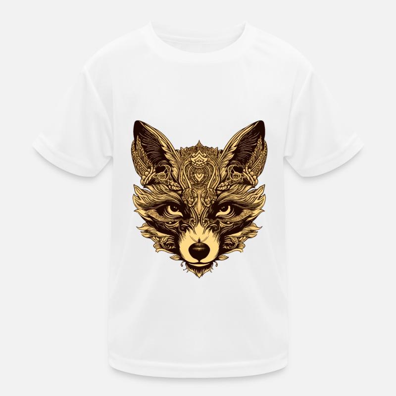 Fuchs Kopf Tier Kinder Funktions-T-Shirt