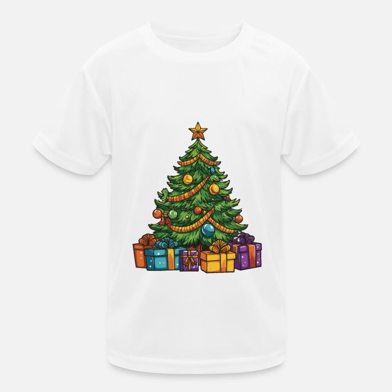 Fir Christmas Christmas Tree Kids Functional T-Shirt