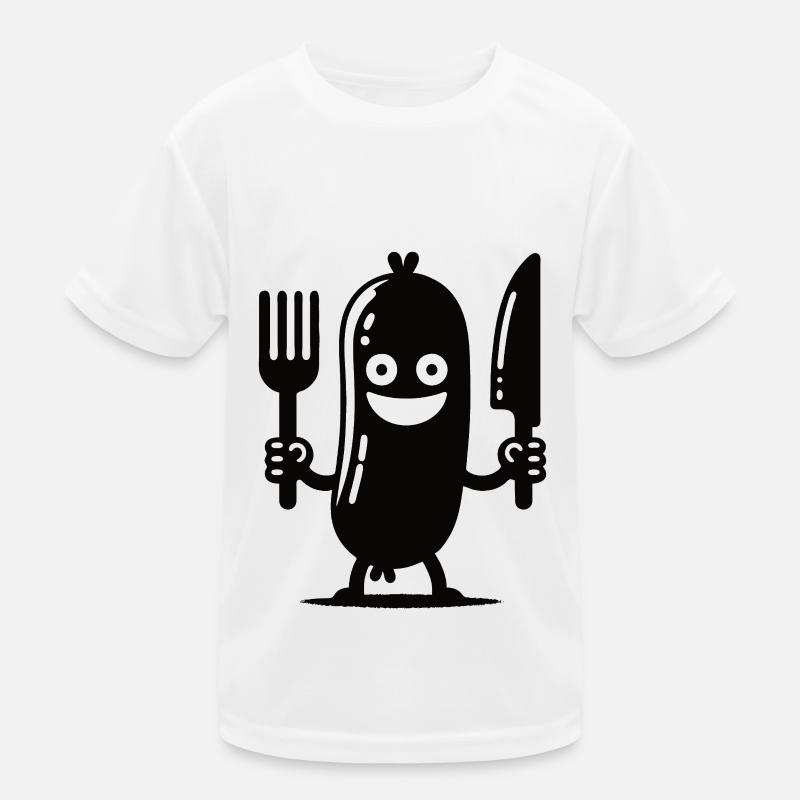 Lustiges Würstchen – Ein Biss voller Spaß Kinder Funktions-T-Shirt