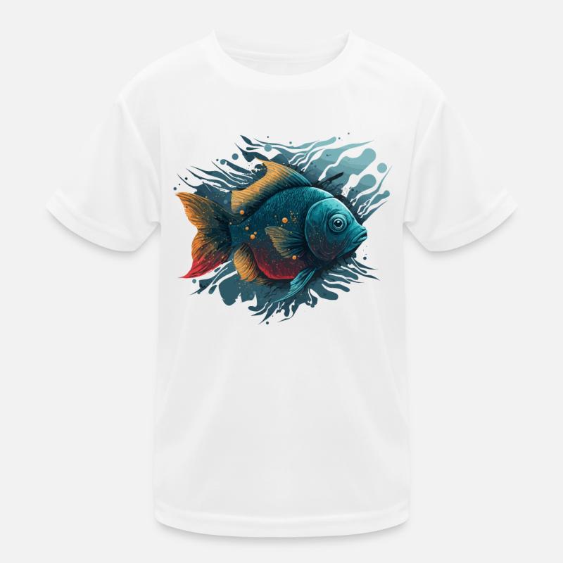 Fisch Illustration Kinder Funktions-T-Shirt