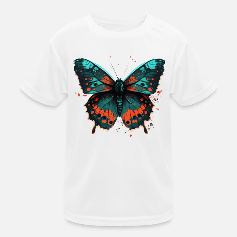Schöne Buttefly Kinder Funktions-T-Shirt