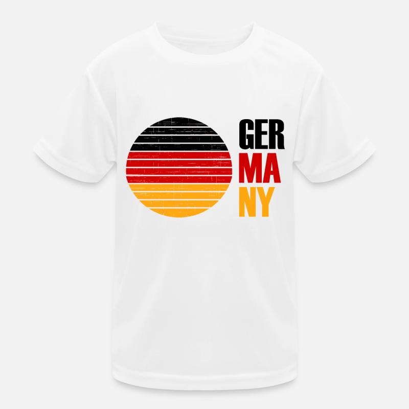 GERMANY - Kids Functional T-Shirt - white