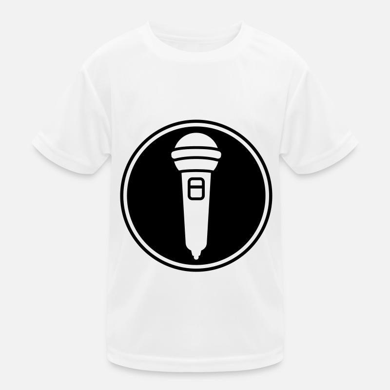 Mikrofon Symbol Kinder Funktions-T-Shirt