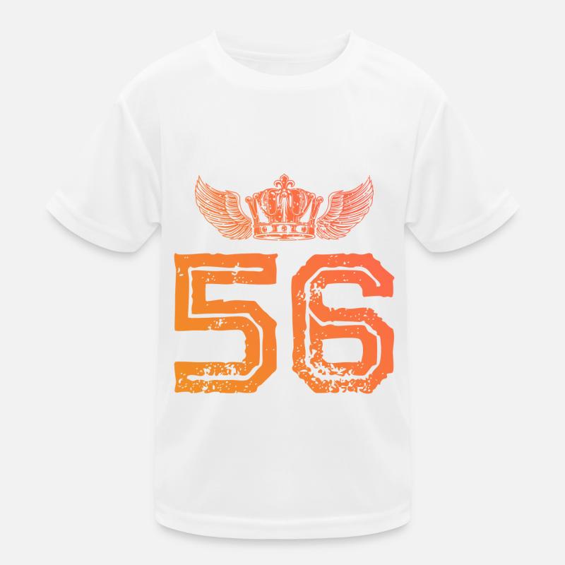 56 Number crown Kids Functional T-Shirt