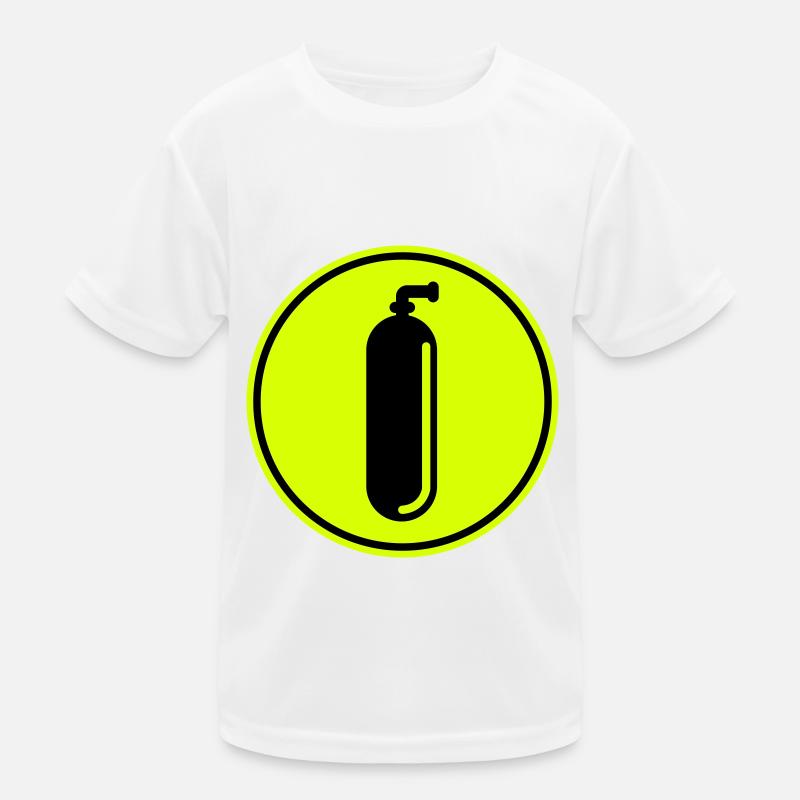 Sauerstoff Tauchen kreis Kinder Funktions-T-Shirt