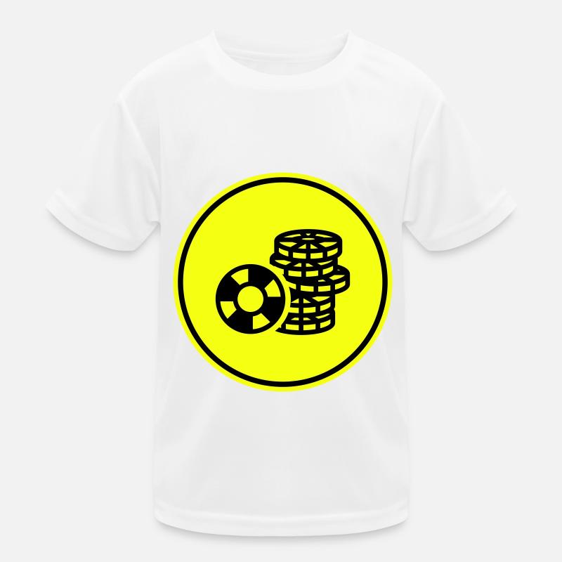 Icône de jeton de poker T-shirt sport Enfant
