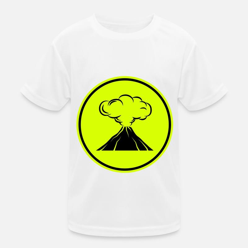 Volcano icon icon Kids Functional T-Shirt