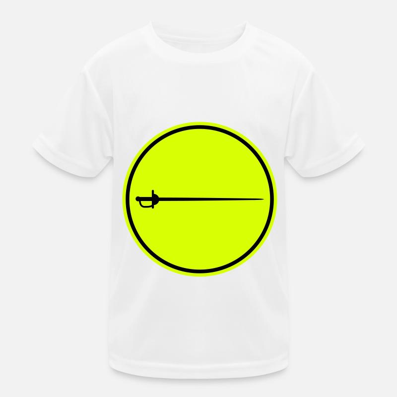 Fencing Sword Kids Functional T-Shirt