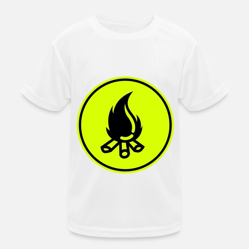 Symbole du feu de camp T-shirt sport Enfant