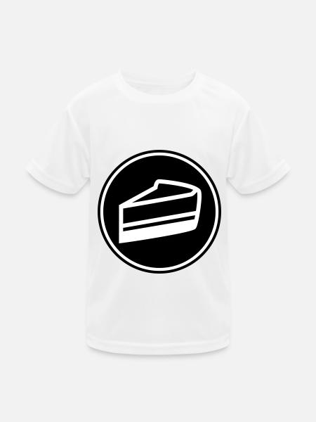 Cake cheesecake - Kids Functional T-Shirt - white - Front