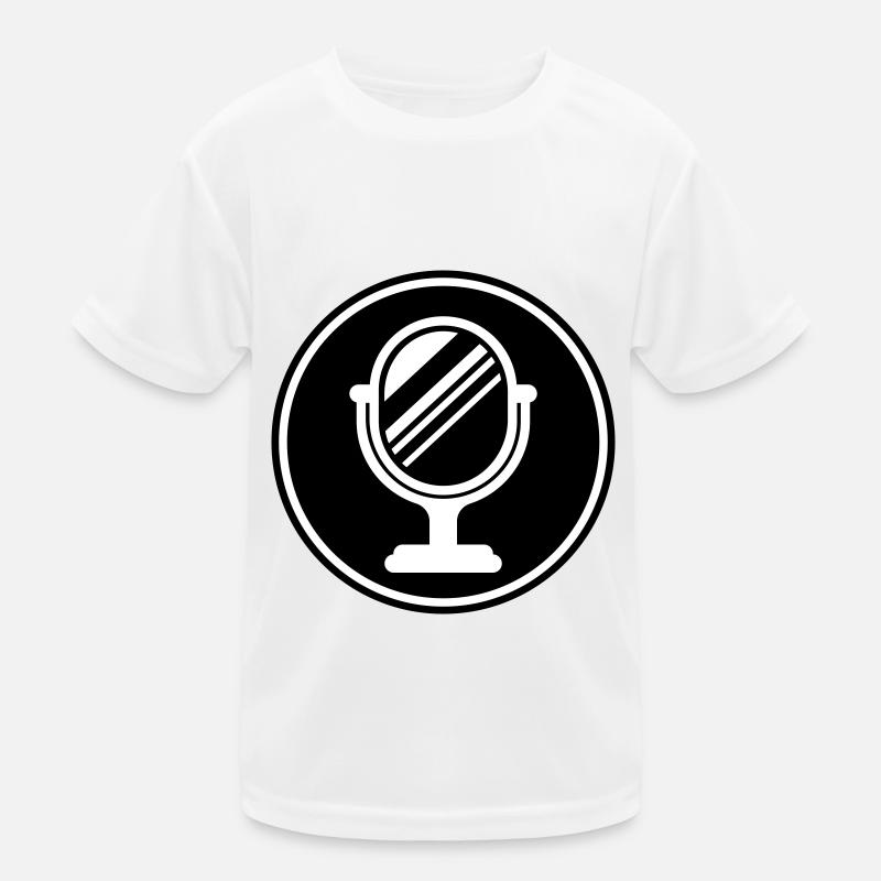 Spiegel Icon Silhouette Kinder Funktions-T-Shirt