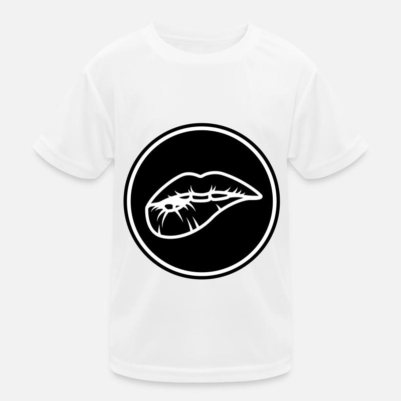 Lippen Kinder Funktions-T-Shirt