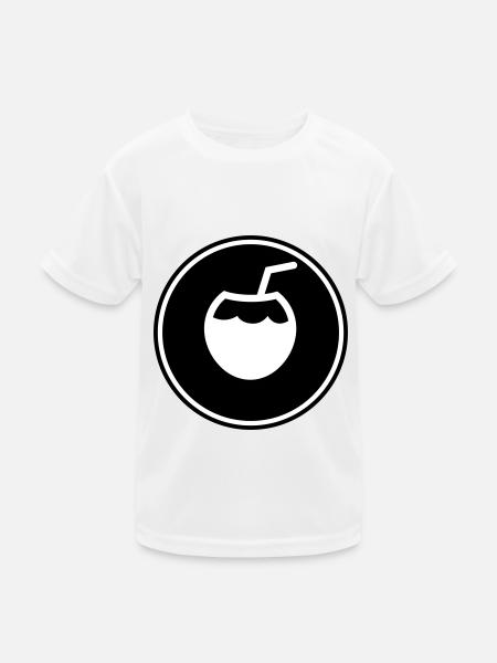 Icône de l’icône de la noix de - T-shirt sport Enfant - blanc - Devant