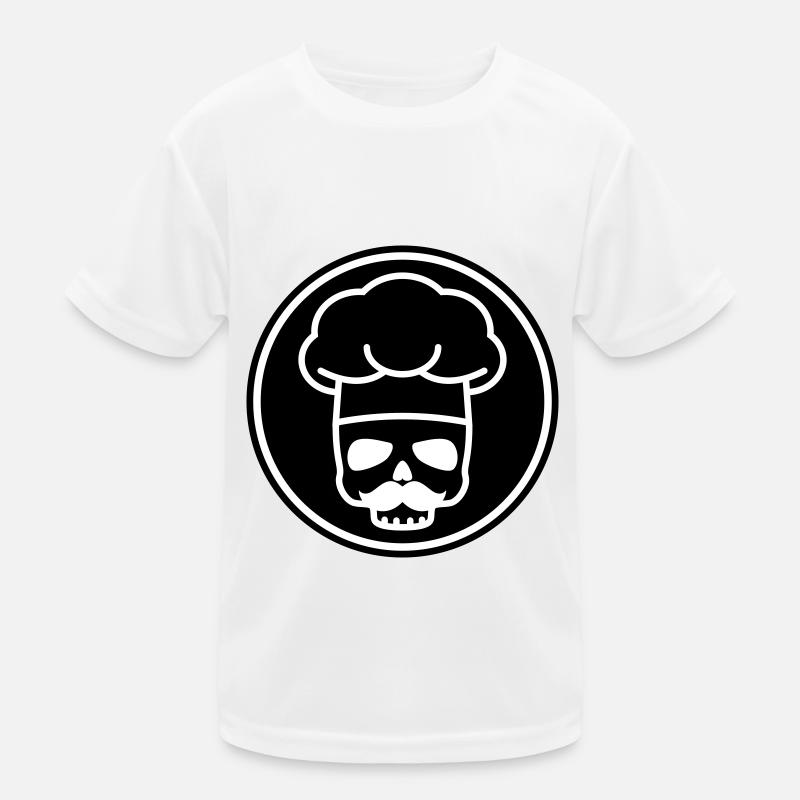 Koch skull icon Kinder Funktions-T-Shirt