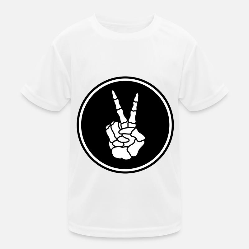 Squelette de la paix de la main T-shirt sport Enfant