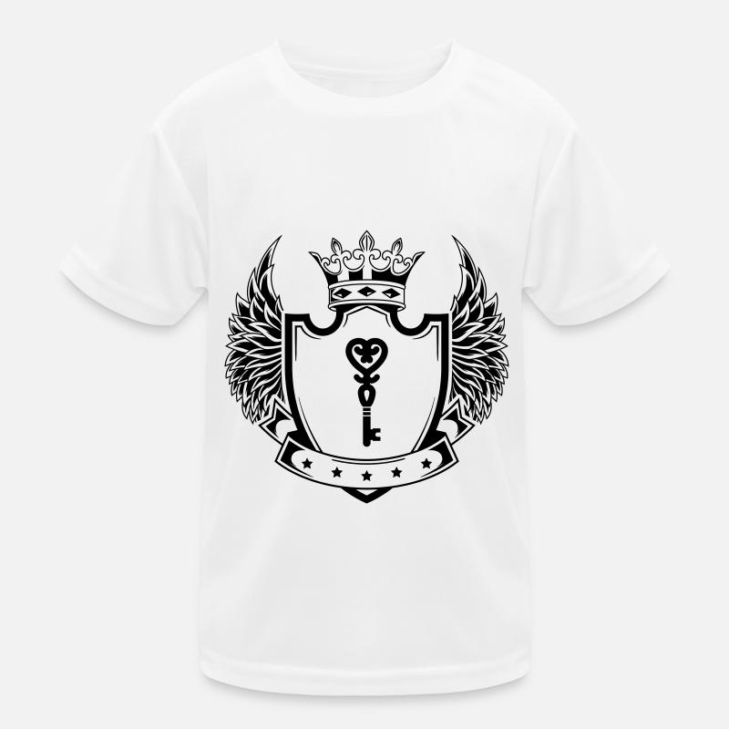 Key heart wedding Kids Functional T-Shirt