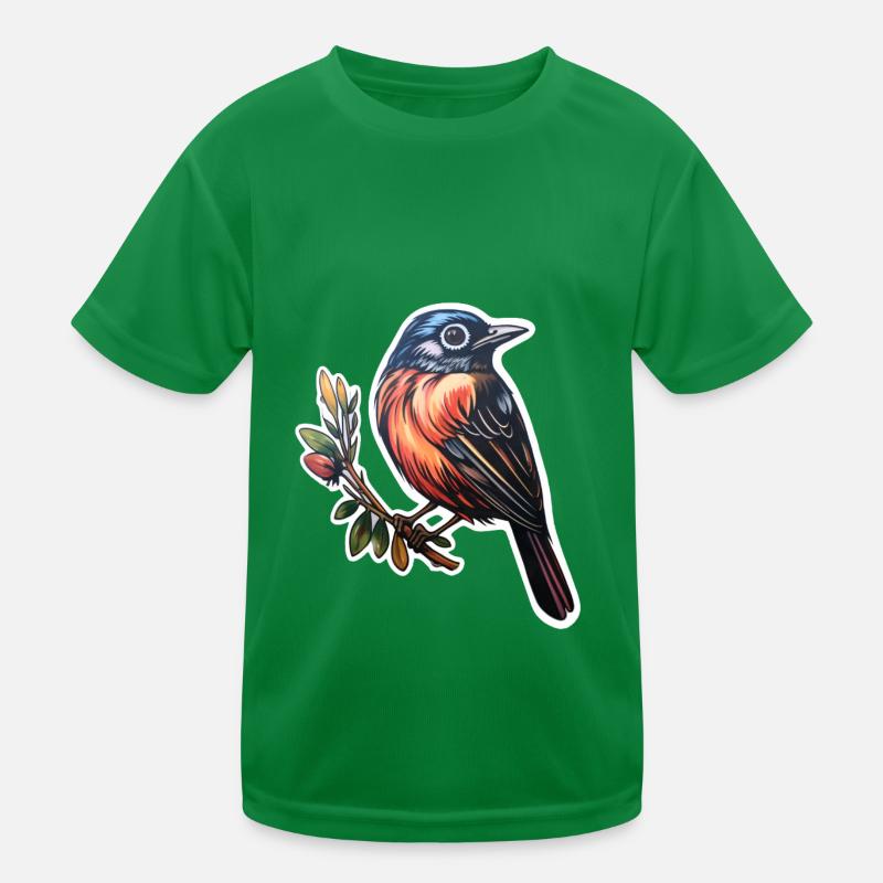 Vogel Kinder Funktions-T-Shirt