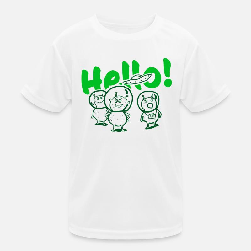 Hallo Aliens Kinder Funktions-T-Shirt