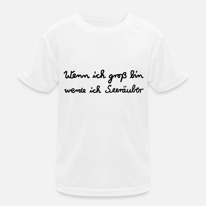 Wenn ich groß bin...Seeräuber Kinder Funktions-T-Shirt