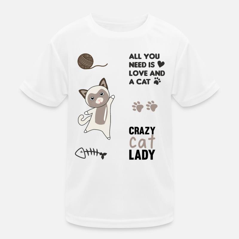 Chat mignon chat autocollant set de parole pattes T-shirt sport Enfant
