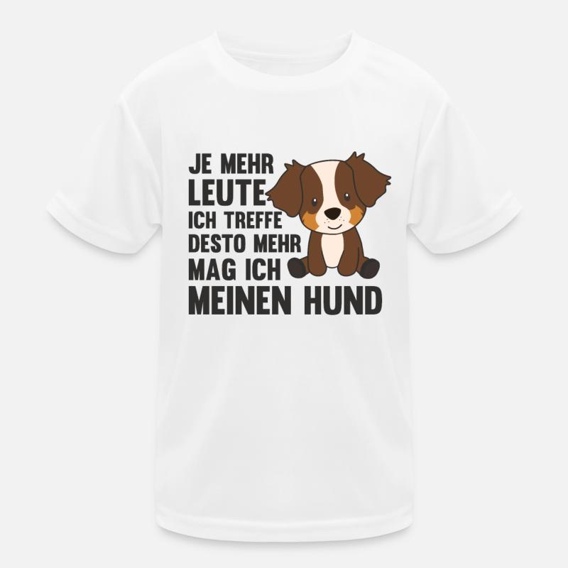 Hund Australian Sheperd mag keine Menschen Kinder Funktions-T-Shirt
