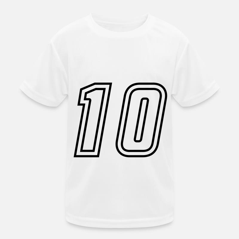 10 Zahl nummer Kinder Funktions-T-Shirt