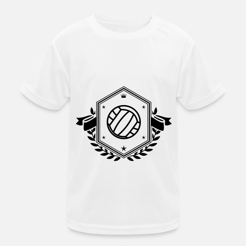 Volleyball Crest Kids Functional T-Shirt