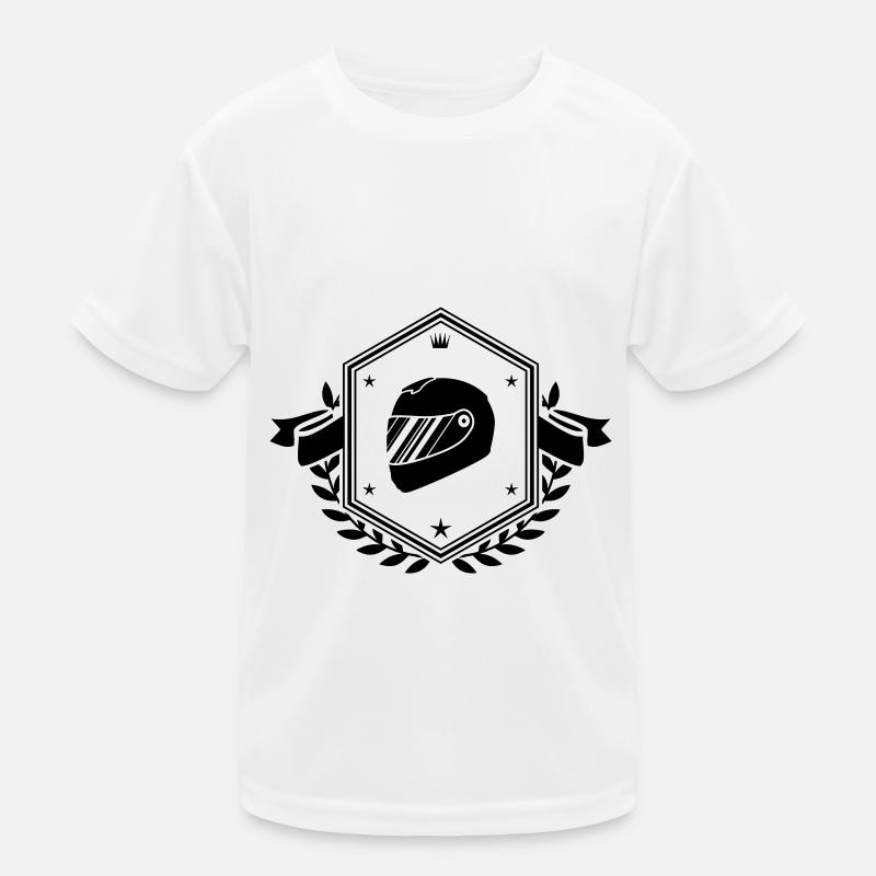 Racing driver helm racing crest Kids Functional T-Shirt