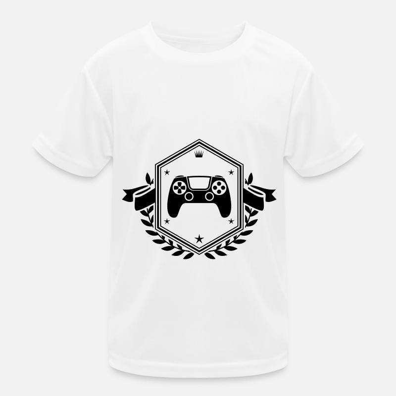 Gamepad Crest Controller Kids Functional T-Shirt
