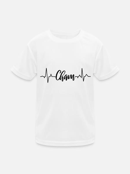 EKG Cham - Kinder Funktions-T-Shirt - Weiß