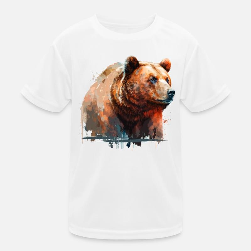 Mächtiger Bär Kinder Funktions-T-Shirt