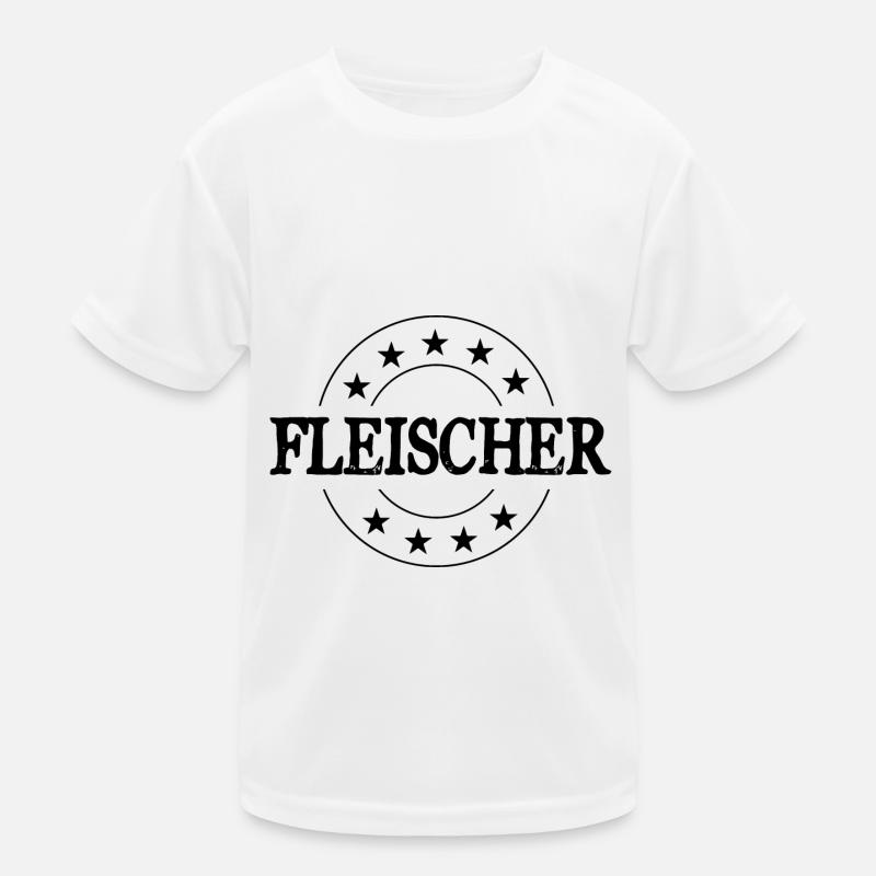 Fleischer Beruf Kinder Funktions-T-Shirt